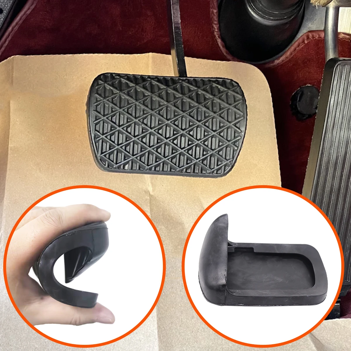 Automatic Brake Pedal Rubber Pad Cover Replace Parts Car for Benz E-Class W124 W210 W211 W212 A124 A207 C124 C207 S124 S210 S211
