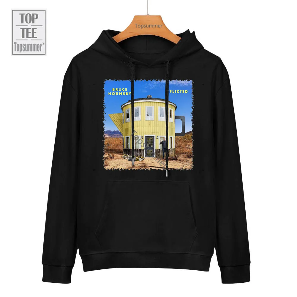 

Flicted Album Hoodie Bruce Hornsby Tour Sweatshirts Women Summer Cool Hoodies Long sleeve Clothes