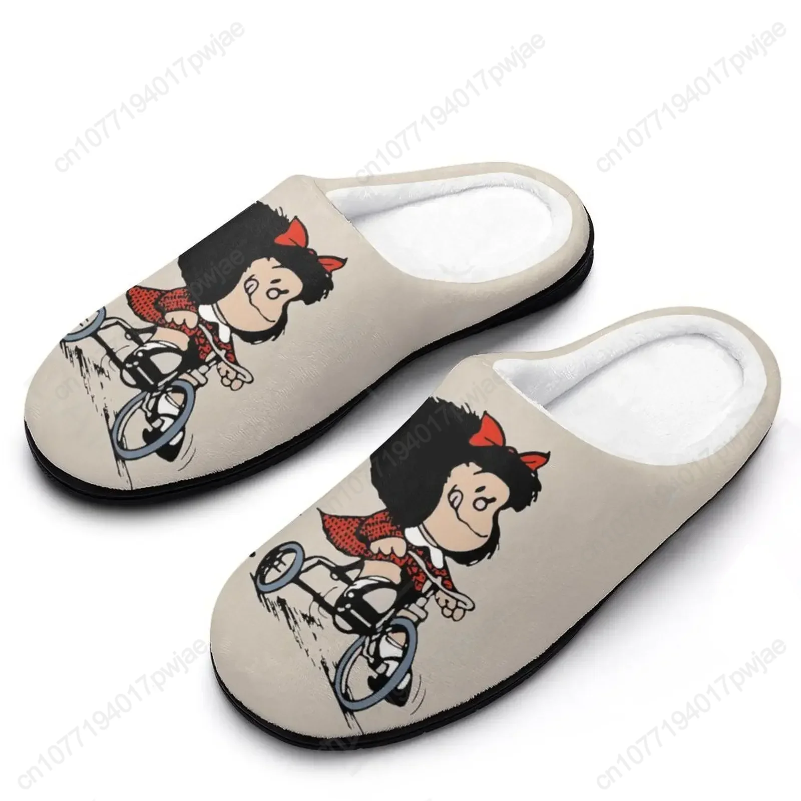 Mafalda 7 Sandals Plush  Casual Keep Warm Shoes Thermal  Mens Womens Slipper FluffyCottonHome  Colon