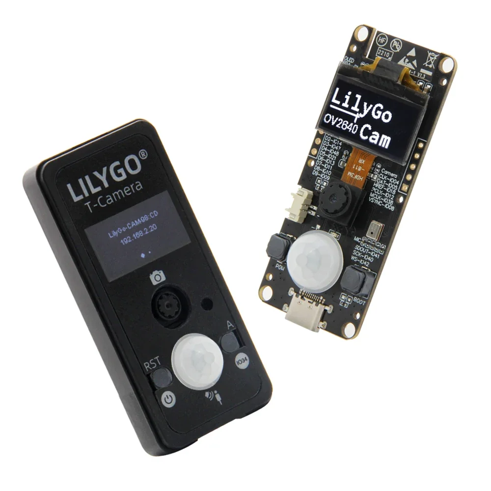 LILYGO®T-카메라 S3 ESP32-S3 ESP32-Cam, 2 백만 픽셀 HD 카메라 플래시, 16MB ESP32-S3FN16R8, 0.96 인치 SSD1306 OLED 마이크 Pir PMU