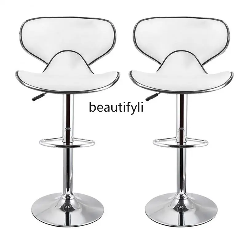 

2 Modern Bar Chairs Dining Room Kitchen Striped Butterfly Chair Adjustable Swivel Bar Stools Kitchen Counter Dining Chairs HWC