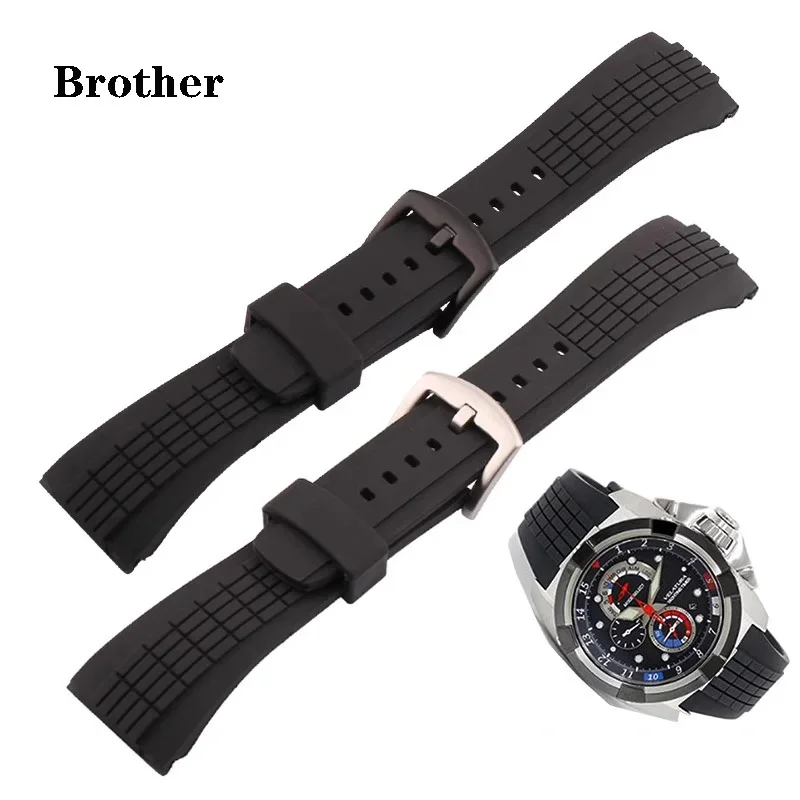 

Силиконовый ремешок для часов Seiko VELATURA / SRH series spc007,, резиновый водонепроницаемый браслет для мужских часов с защитой от пота, 26 мм