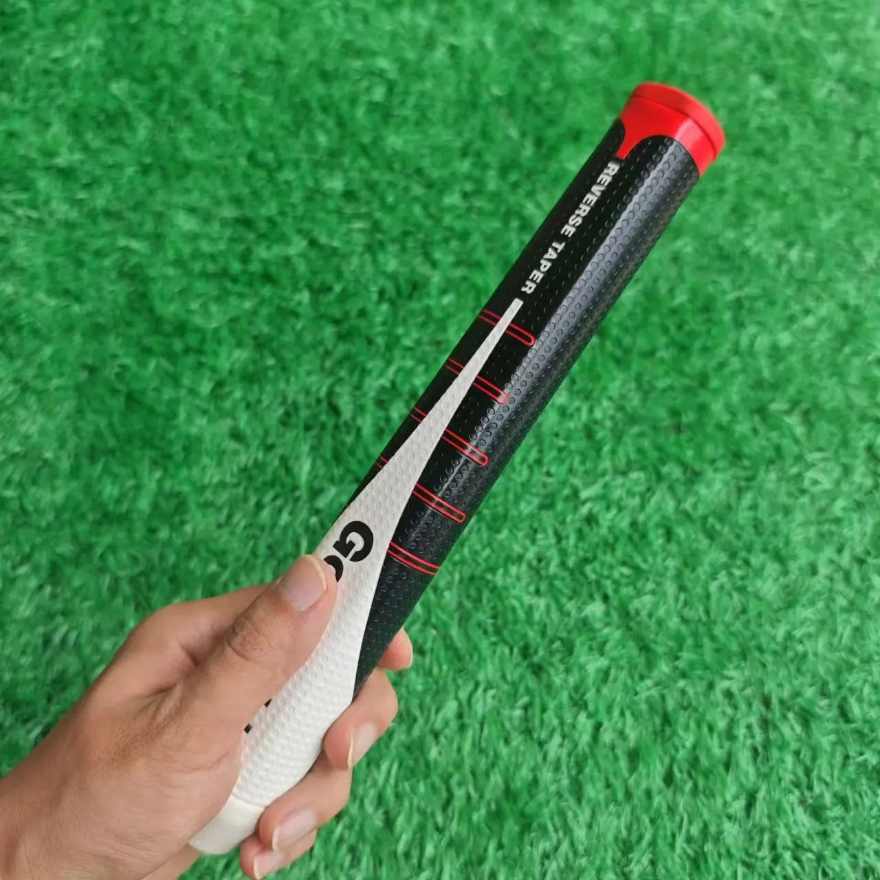 RESEVER TAPER Golf Putter Grip White Round-Head Medium/Large PU Putter Handle Rubber Medium Golf Club Grip golf putter grips