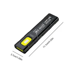 Rechargeable LED Keychain Flashlight - Mini Portable Torch with Magnet, 550LM Pocket Lantern Floodlight for Camping and Emergency Use (01)