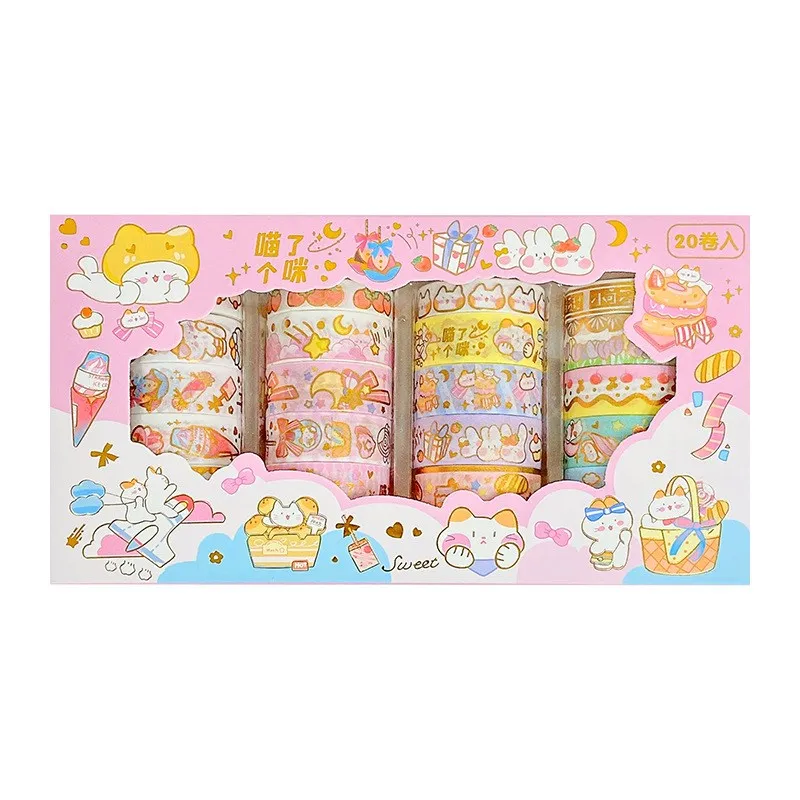  Washi Tape Set 4 Roll Masking Tape Cartoon Bear Gift Wrapping  Tapes Bunny Diary Decoration Tape Cute Girl Scrapbook Tape Sticky Tape for  DIY, Journal, Craft,Festival Decoraction : Arts, Crafts
