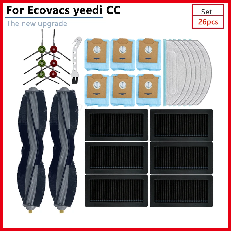 

Сменная боковая щетка для пылесоса Ecovacs DEEBOT CC, фильтр НЕРА, тряпичная щетка, аксессуары для дома