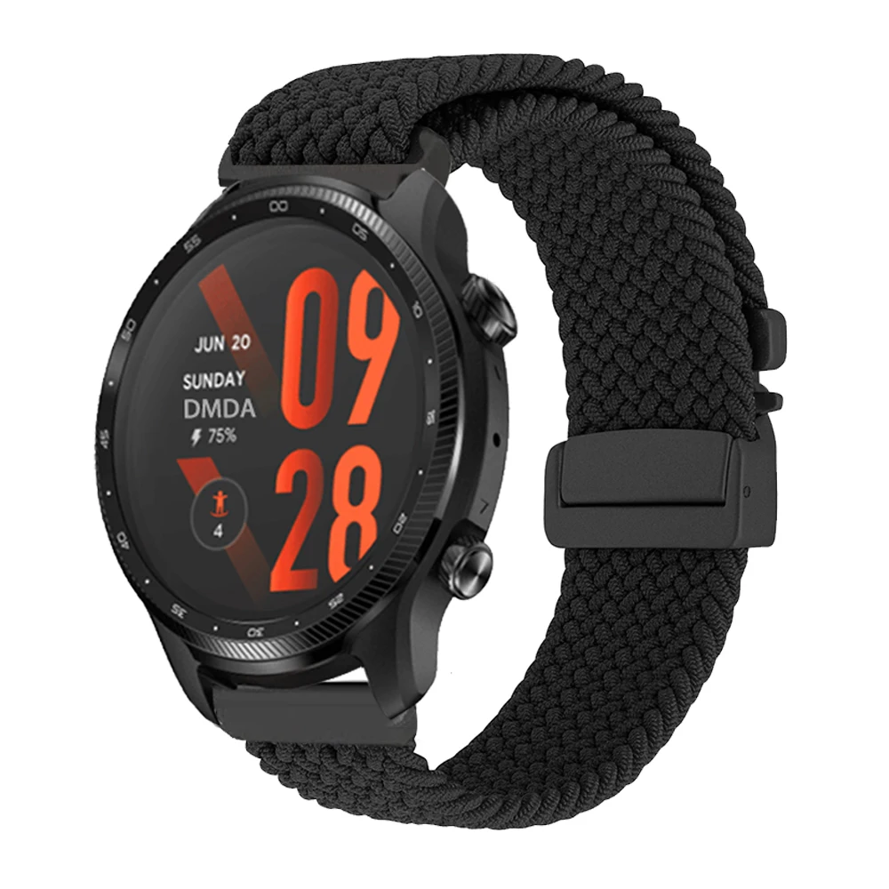 Sporty Nylon Watch Strap - Adjustable 20mm/22mm, Vibrant and Durable