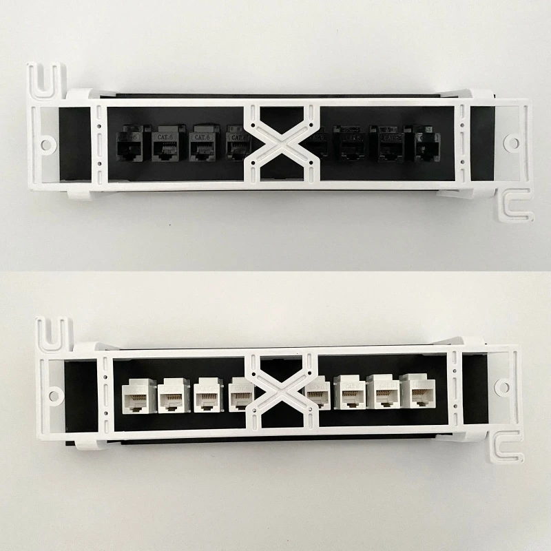 Patch Panel Rj45 Networking Wall Mount Rack | Rj45 Wall Panel Keystone ...