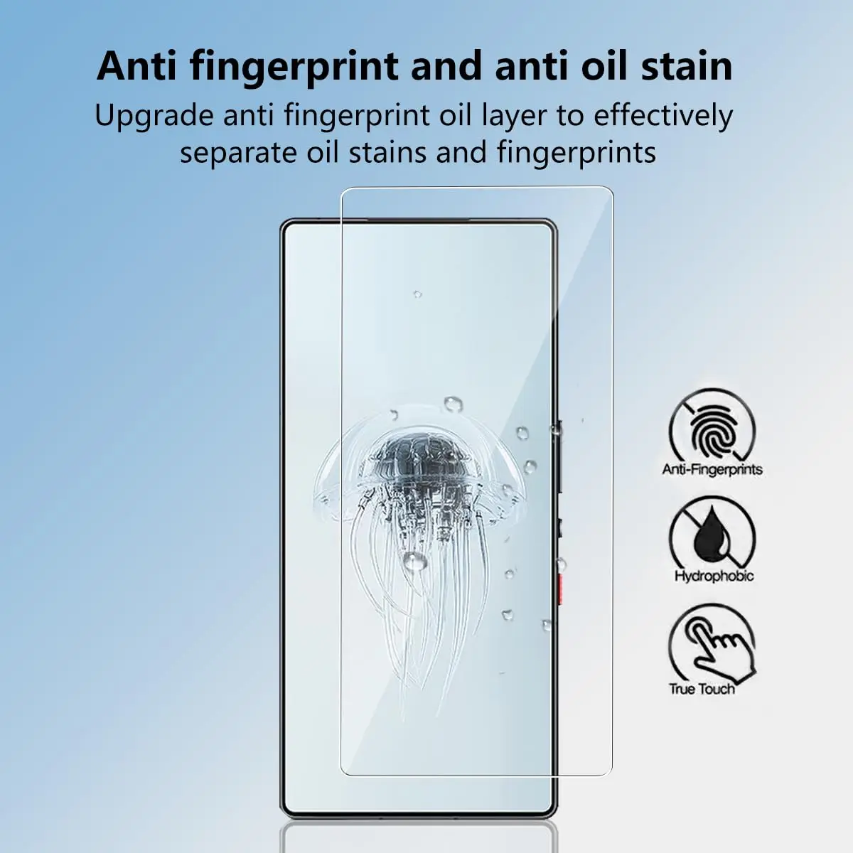 Premium 6.85-Inch Tempered Glass Screen Protector - HD Crystal Clarity, 9H Hardness, Anti-Scratch, Case-Friendly Design