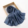 Nouveau Premium Shimmer soie Hijab écharpe femmes luxe Medine soie voile musulman femmes Hijab brillant châle islamique Turban Haedscarf enveloppes