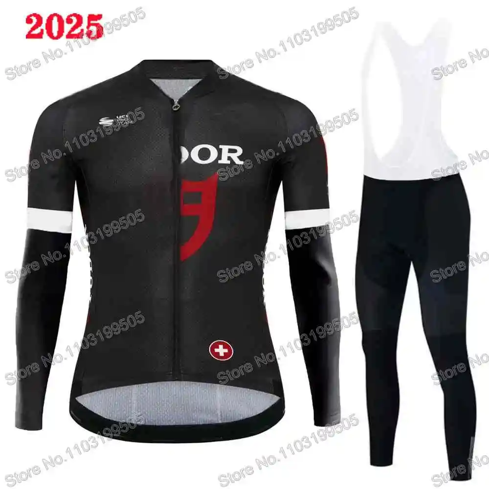 Tudorful Team Cycling Jersey Set Long Sleeve Mens Clothing Suit Bike Road Shirts Bicycle Pants Tights Bib MTB Uniform