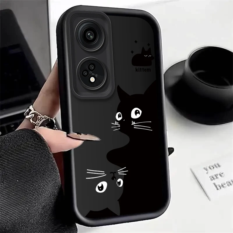 Adorable Bear Cat Silicone Phone Case - Stylish and Durable Protective Cover