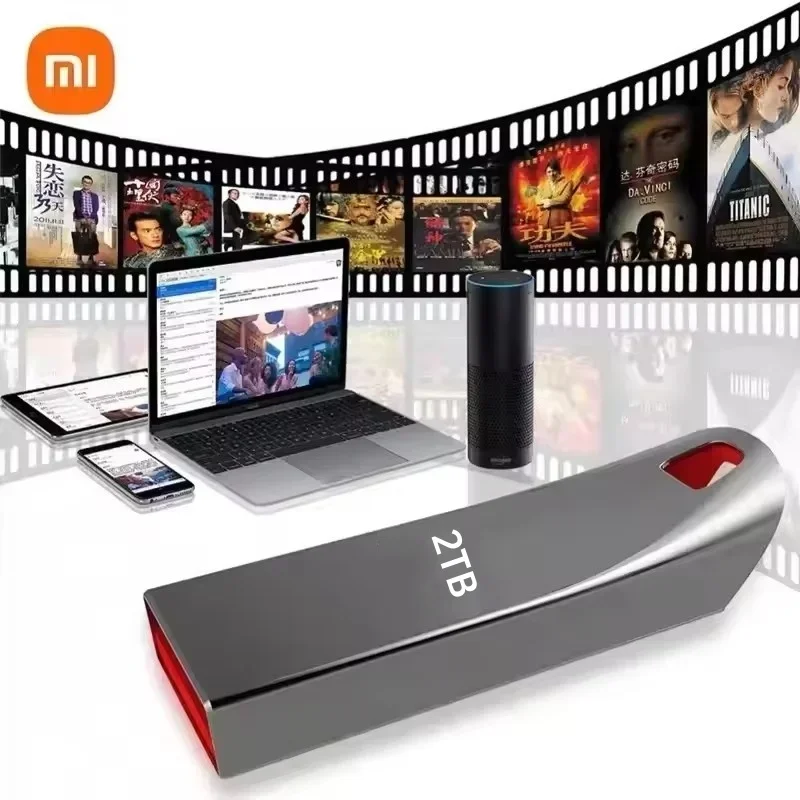 USB Flash Drive Xiaomi 2TB USB 3.0 Metal Flash Drives 1TB 512GB 256GB Portable Waterproof