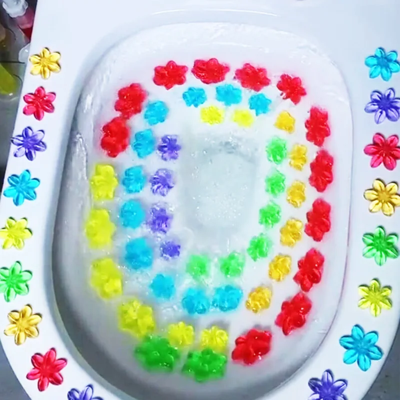 Houseeker Toilet Cleaning Gel Fragrance Toilet Deodorant Flower Bathroom Cleaning Tools