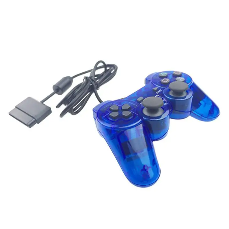 For PS2 Wired Controller Gamepad game console color transparent Game Controller for playstation Ps2 controller Game Gamepad