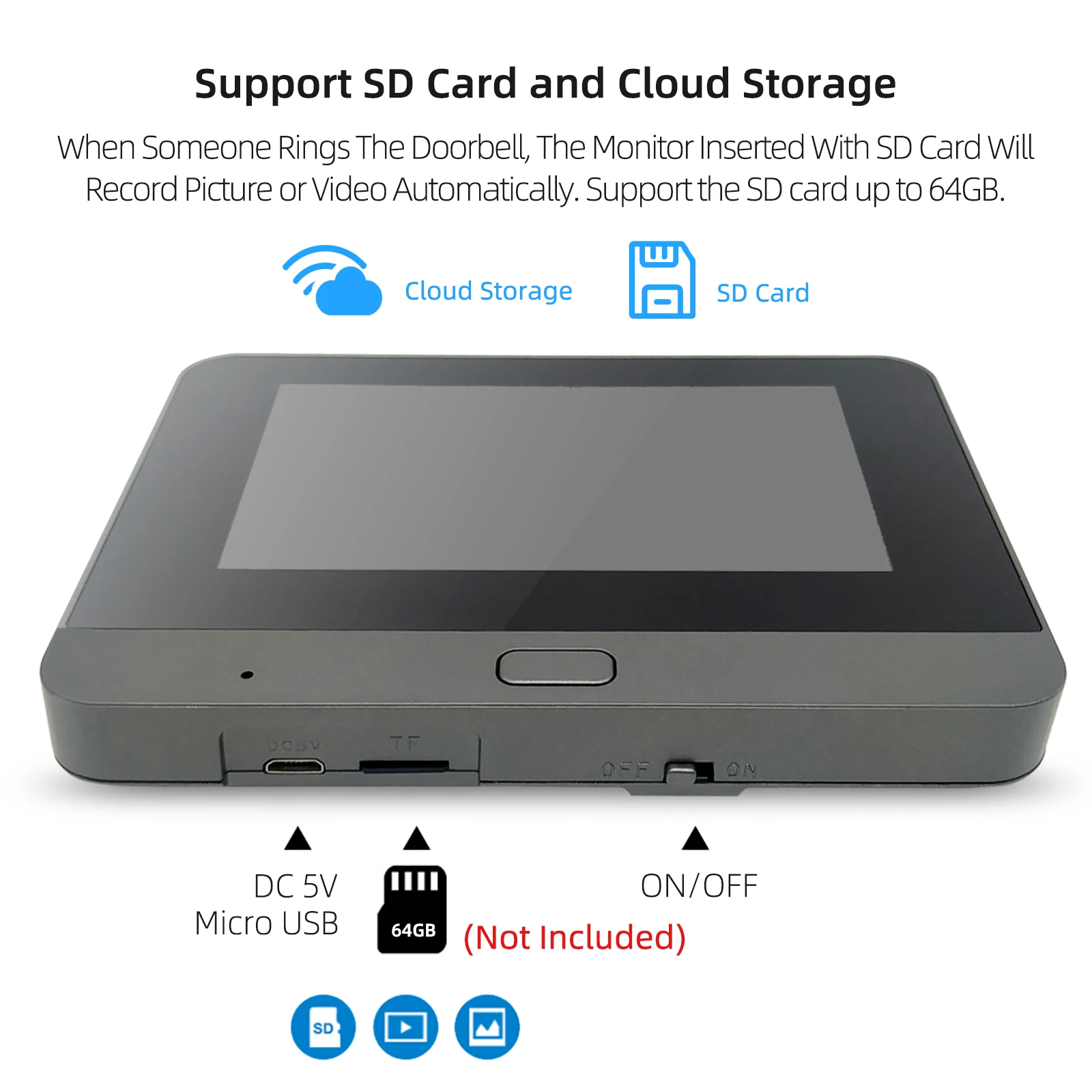 Рисунок 3 - [Tuya 1080P] умный глазок jeatone с Wi-Fi и экраном 4