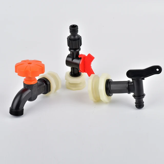 1 Pc 1/2 3/4 "Műanyag Hím Szál Víz Csaptelep Hal Tartály Csap Adapter Szerelvény Vízelvezető Akvárium Szelepkerti Kiegészítők - Image 5