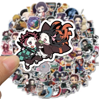 100pcs Demon Slayer Anime Stickers Skateboard DIY Sticker Waterproof Phone Case Cute Sticker Pack Laptop Skin Kawaii Packaging 4