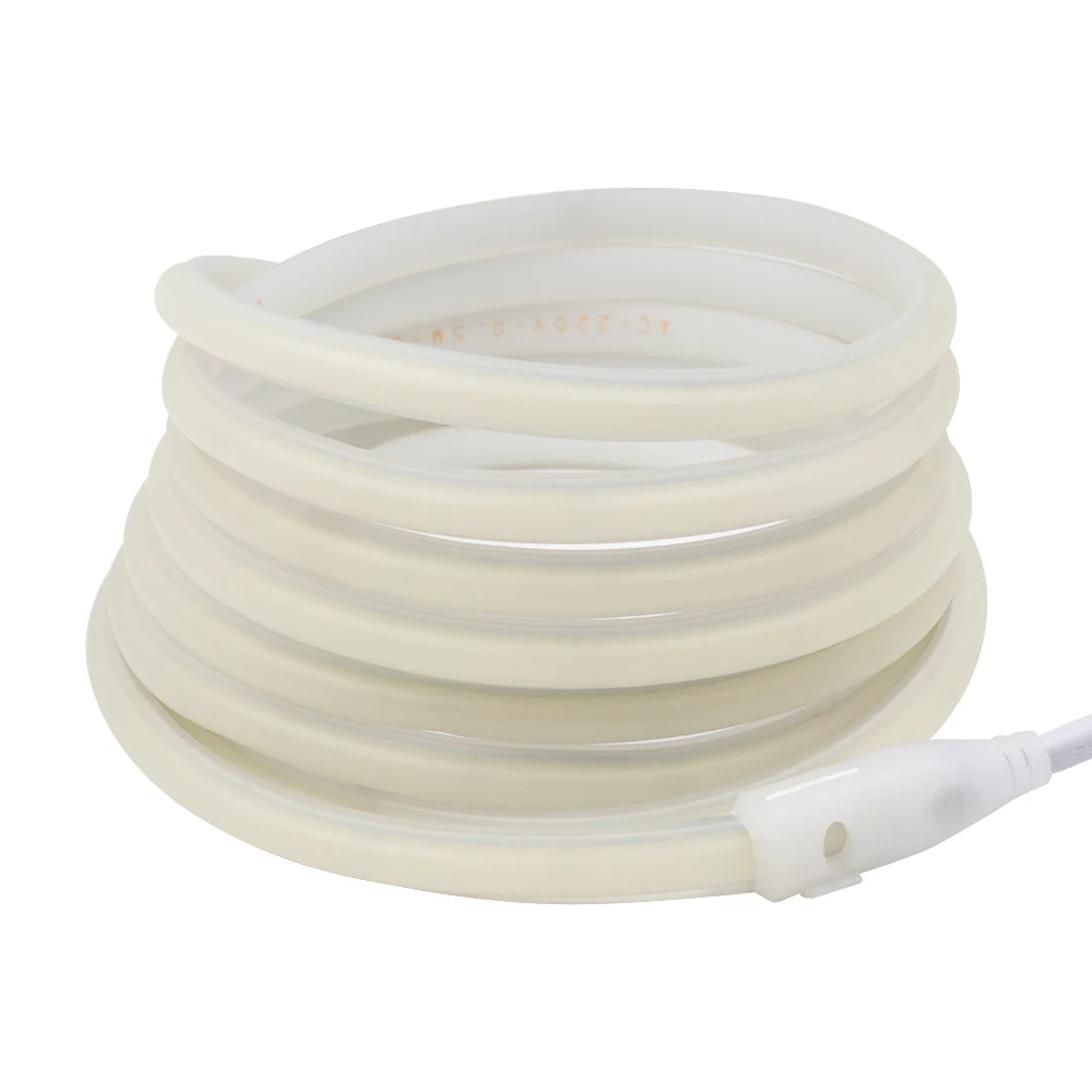 220V 240V COB Neon LED Strip Light 1M 5M 10M 288LEDs/m EU Power Plug Warm White Red Blue Bright Flex lamp Waterproof Lighting