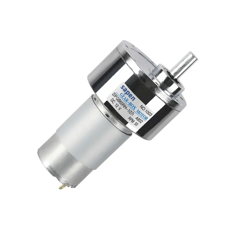 

1PC SPGB60RM DC 12V 24V 3RPM-330RPM 8mm Shaft Diameter Permanent Magnet Automatic door lift Geared Motor