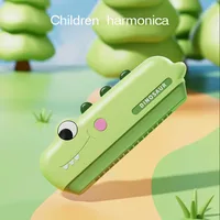 32 Holes Carton Dinosaur Harmonica Shark Mouth Organ Musical Instrument Early Education Intelligence Toys Beginner Children Gift 1