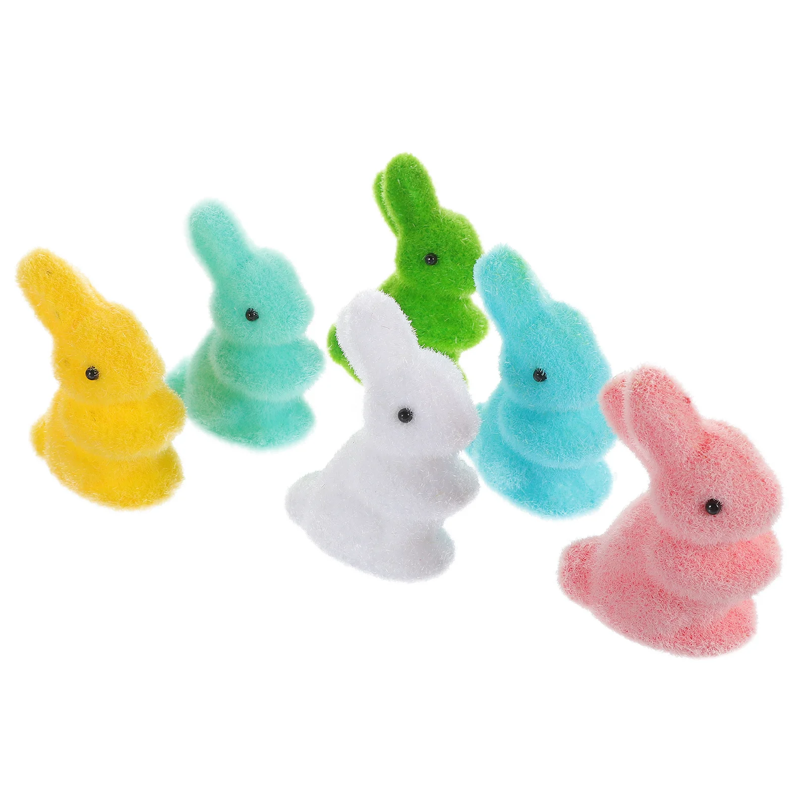 

6 Pcs Accessories Easter Bunny Office Decorations Foam Desktop Rabbit Ornaments