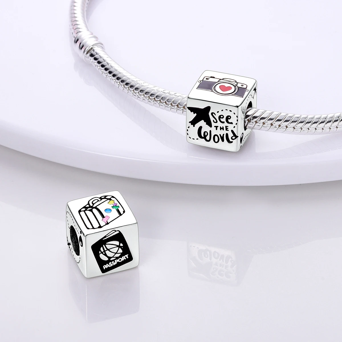 Charms Plata De Ley 925 Silver Travel Dangle Charm Eiffel Tower Beads Fit Charms Bracelet Original Jewelry