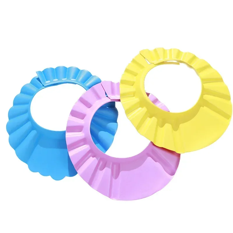 Girl boy Safe Shampoo Shower Bathing Bath Protect Soft Cap Hat Baby Wash Hair Shield Children Bathing Shower Cap Hat Kids hair wash hat,shampoo shower cap,hair wash shield