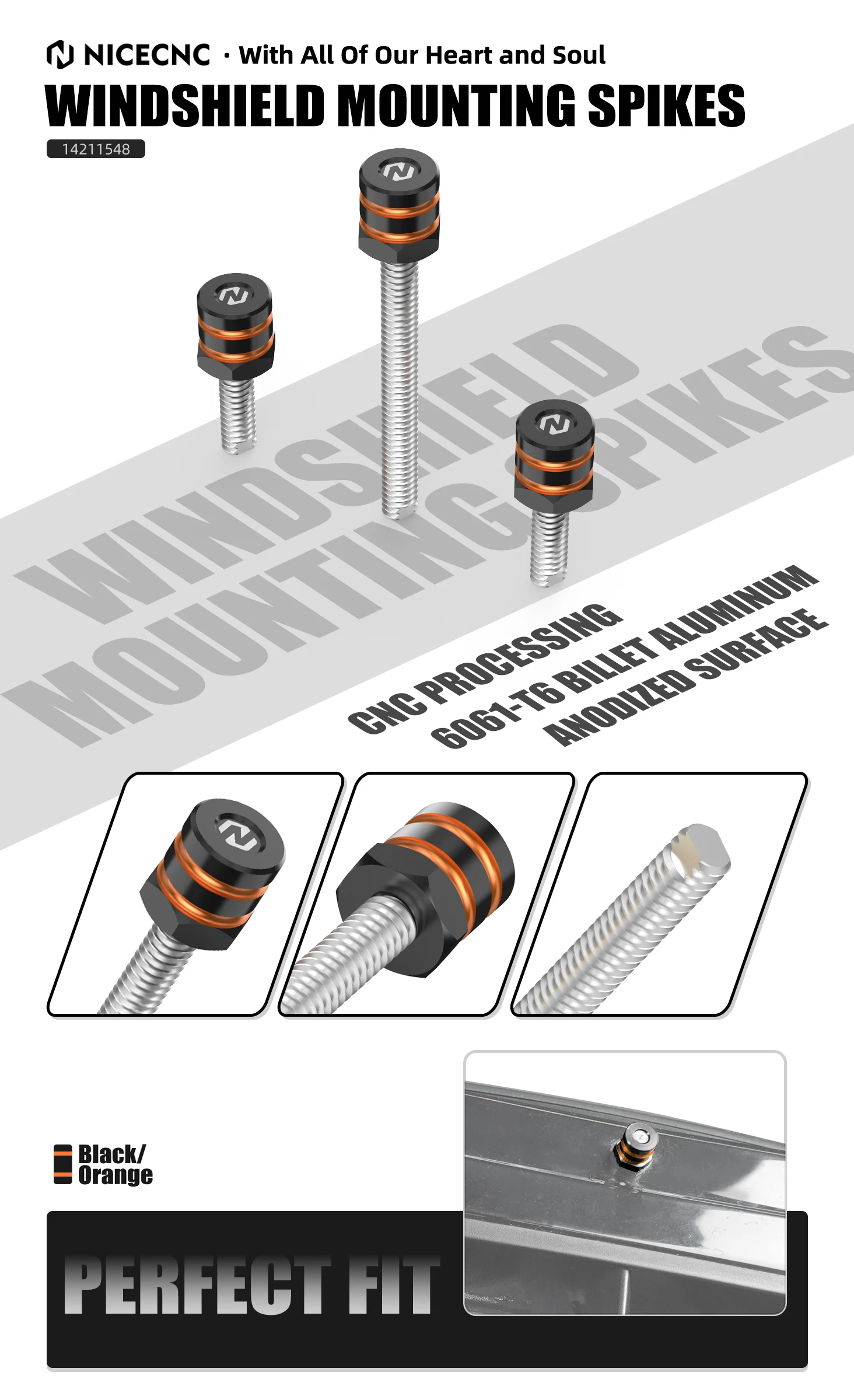 Für Harley Street Glide FLHX/Special FLHXS 2014–2023 2022 2021 2020 2019 2018. Windschutzscheiben-Montagespikes ST FLHXST 2022–2023 – Detail 6