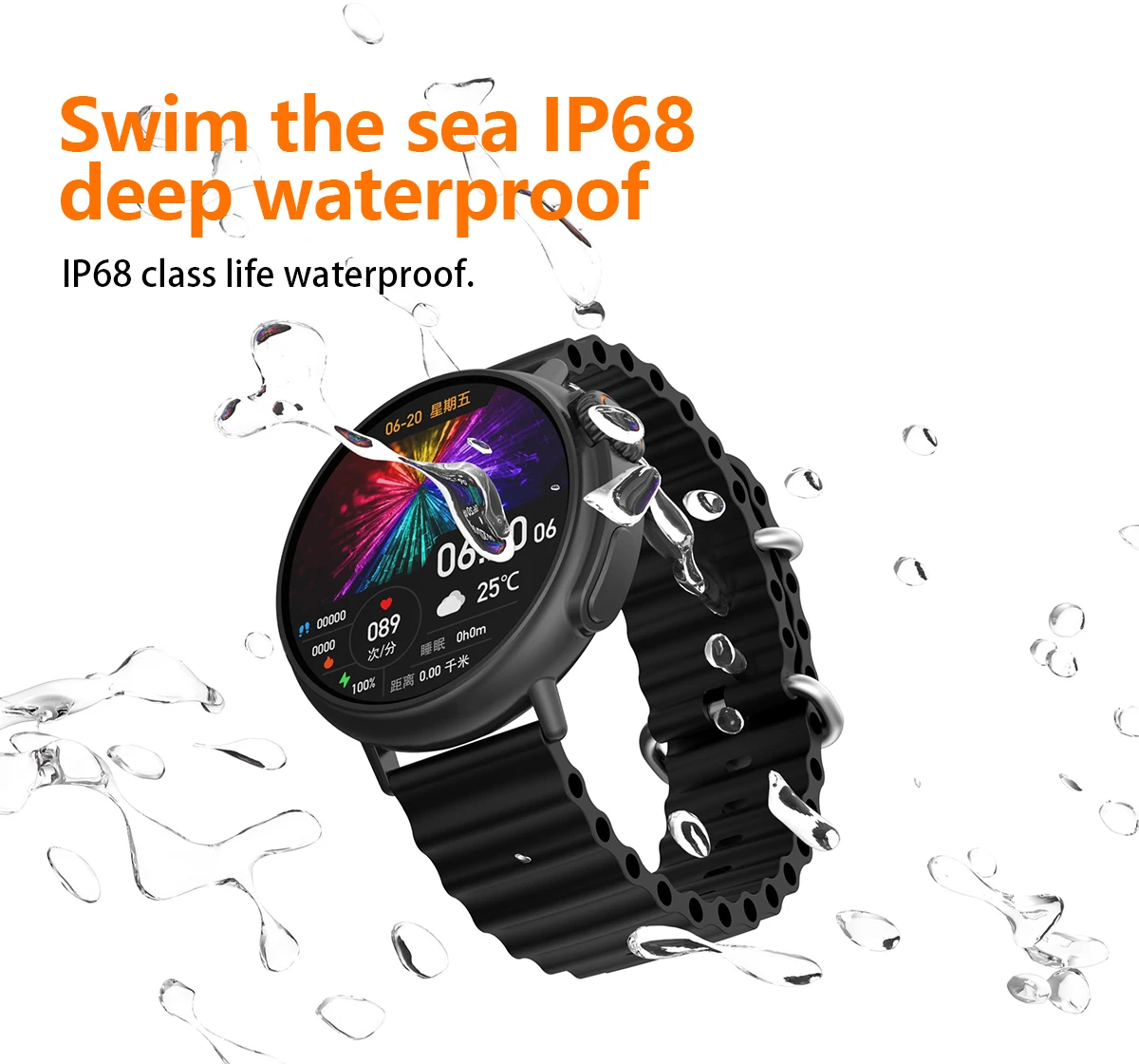 Title 20, Smartwatch con schermo AMOLED da 1.6 pollici a ...