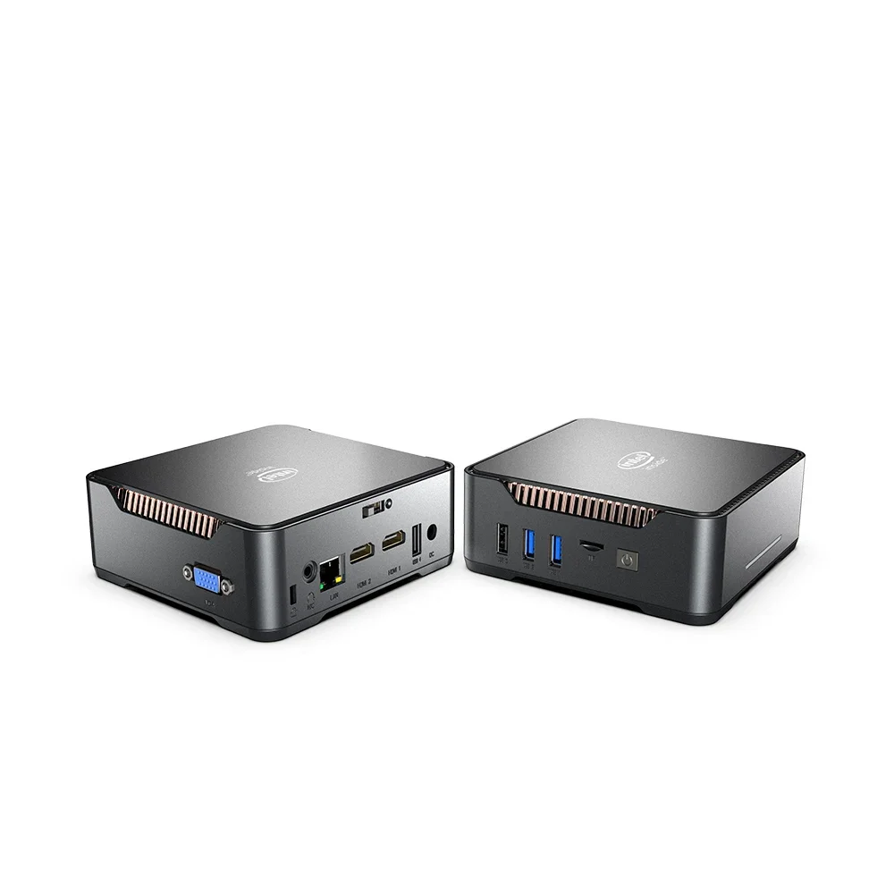 GK3V 4 Core Intel Celeron J4125 Windows 10 Mini PC 8GB RAM ROM 128GB/256GB Support HDD Win 10 WIFI 2*HD 1*VGA HTPC 3