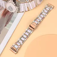 Diamond Strap for Fitbit Versa 4 3 Sense 2 band Smartwatch Accessories Resin Stainless Steel Metal Bracelet Fitbit Versa 3 Strap - Image 4