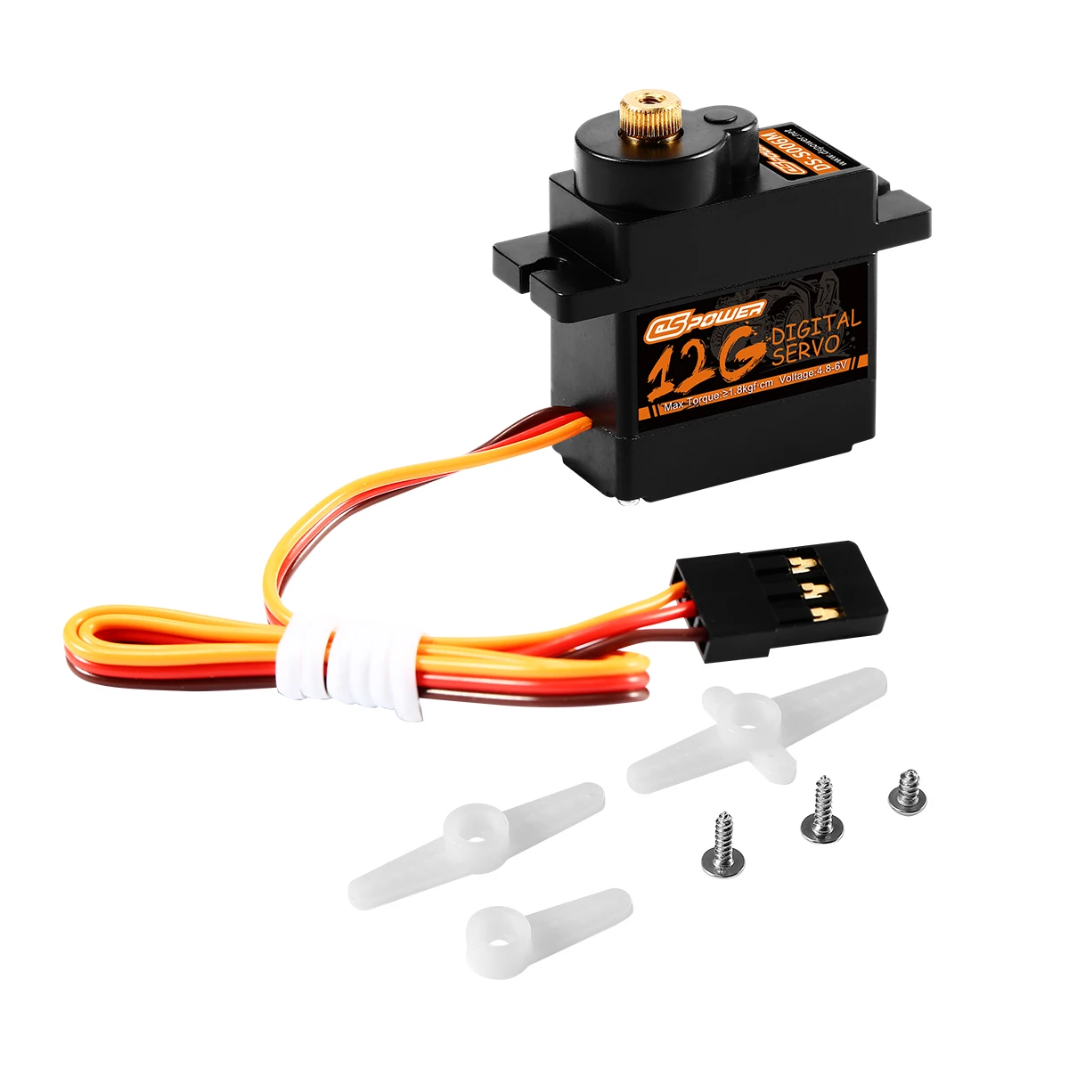 DSPOWER 9g 12g Micro Digital Servo Kunststoff/Metall Getriebe 4,8 ~ 6,0 V DC für RC Mini Auto Flugzeug Hubschrauber Roboter Wltoys Axial Teile – Detail 24