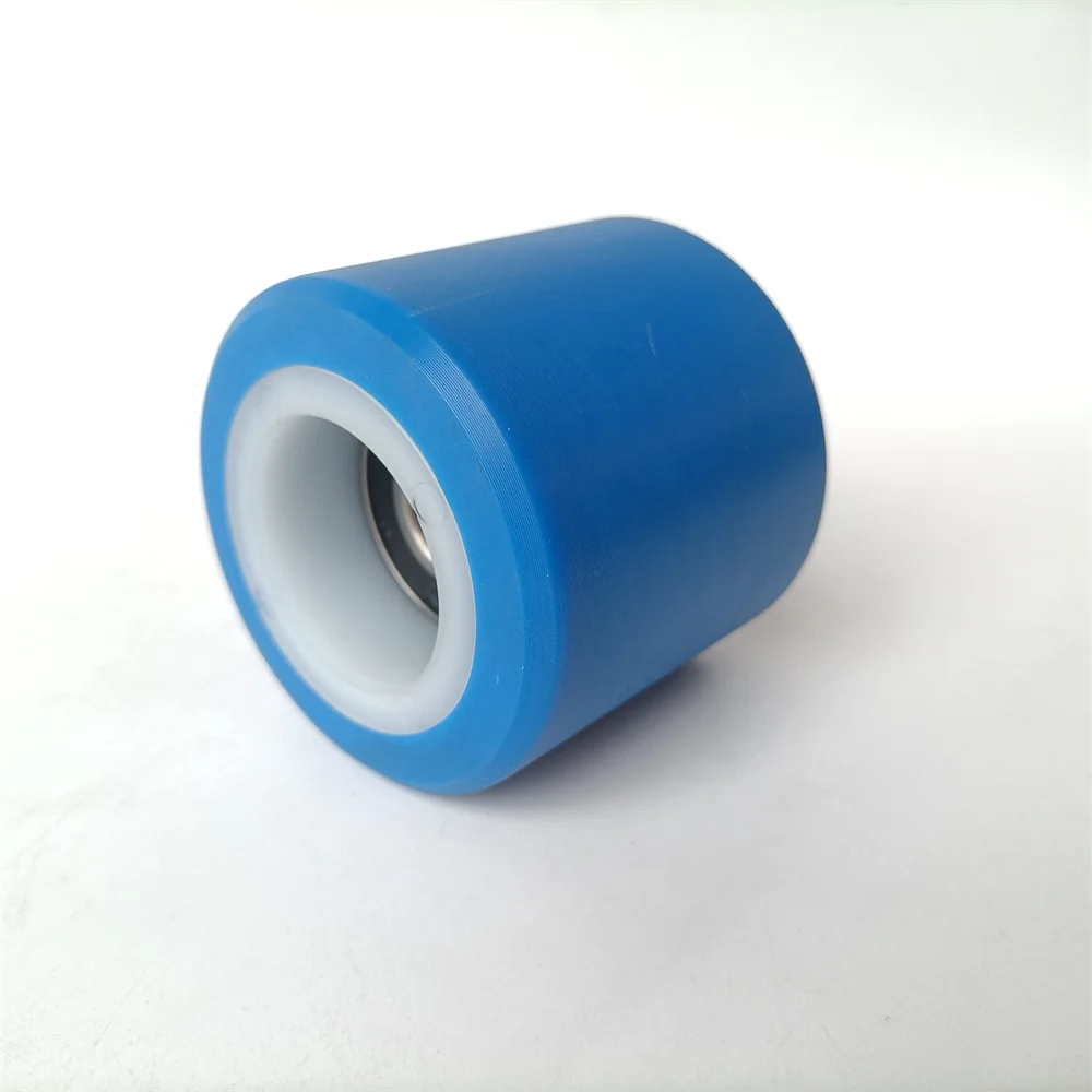 60*55*6202 XAA290CZ1 HAA290CZ Escalator Handrail Tension Chain Roller Blue OD 60mm W 55mm Bearing 6202