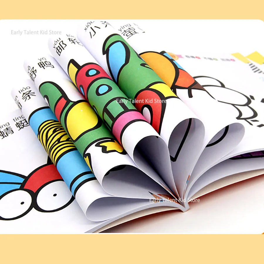 Large Size 92 Page 2-5 Years Old Colour Children Coloring Books Cars Animals Baby Drawing Book School Early Education Stationery 4