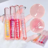 4 PCS Water-gloss Mirror Jelly Lip Gloss Moisturizes Lips Shimmers With Fine Pearls Brightens Lip Color 2