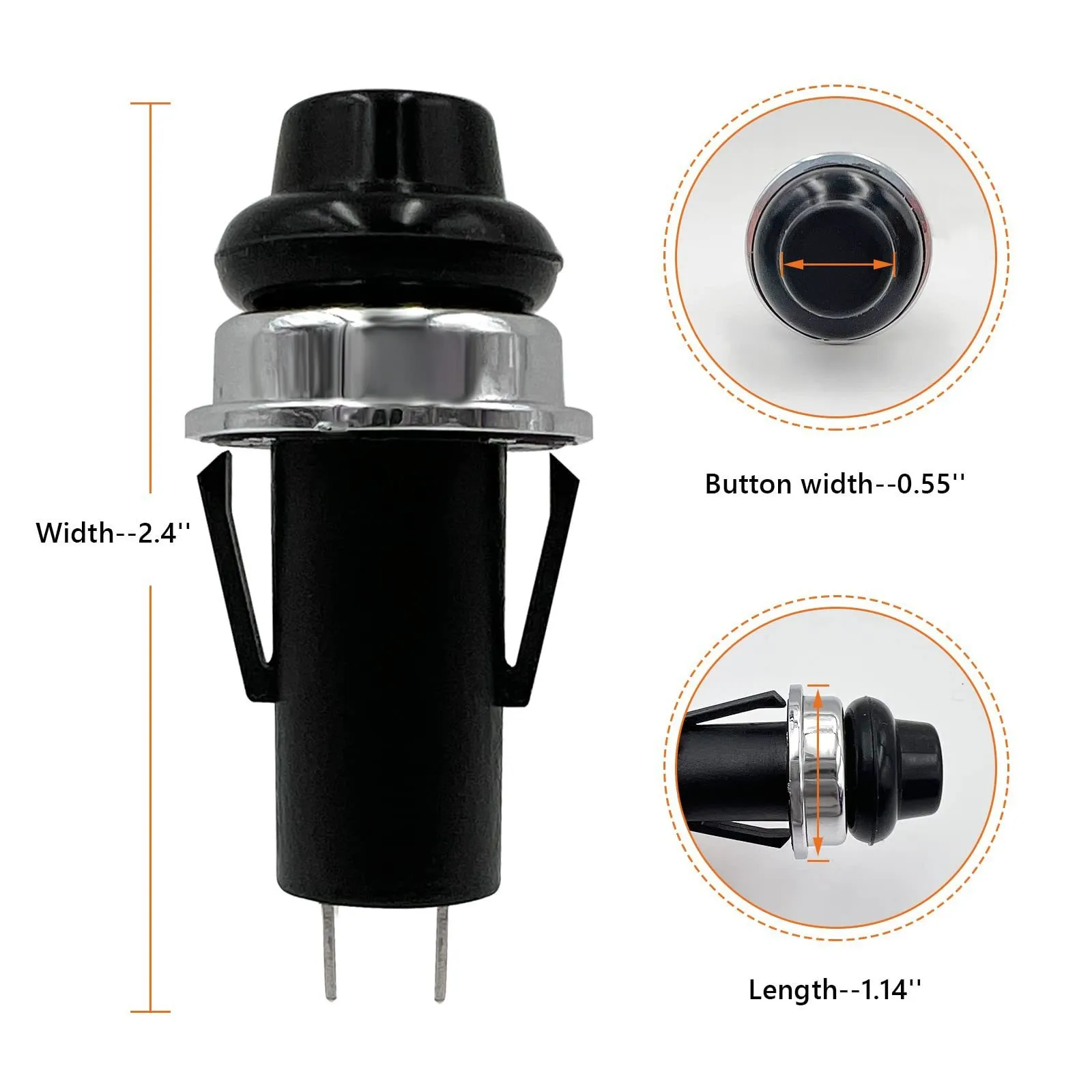 70189 Ignition Button Spirit E/S Gas Barbecue Stove 7642 And 7643 Replacement Part, Lgnition Push Button Switch, For Outdoor BBQ