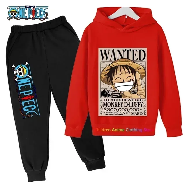 thumbnail image 1 of Conjunto de sudadera con capucha de One Piece de Anime nuevo de 2023, sudadera de Sonic para niños, jersey de Stranger Things, ropa de moda para bebés y niñas, 1 of 5