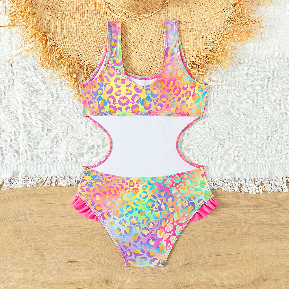 Girls Swimwear Bow Ruffle One-piece Bathing Suit Teen Girls Summer Beach Wear one piece swimsuit children swimwear children swimsuits
