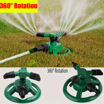 360° Auto-Rotating Sprinkler Nozzle-Adjustable Spray Patterns for Lawn/Garden/Agricultural Irrigation Water-Saving Tool Garden 1