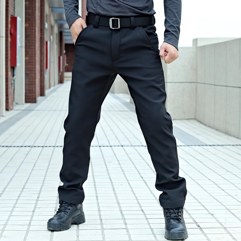 Hiking Pants For Man New Autumn Winter Tactical Softshell Stretch Fishing Camping Climbing Outdoor Casual Long Trousers