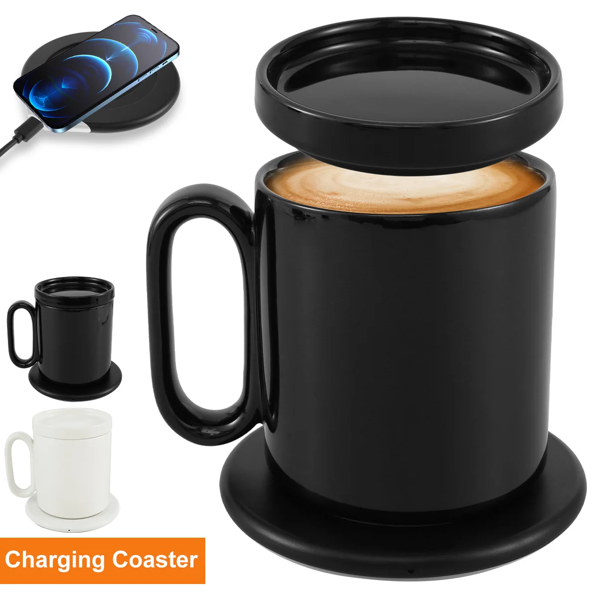

Coffee Cup Heater Mug Warmer Set Smart Heating Pad Milk Tea Water Cups Coasters Heater Warmer Plate Home Kitchen Accessories