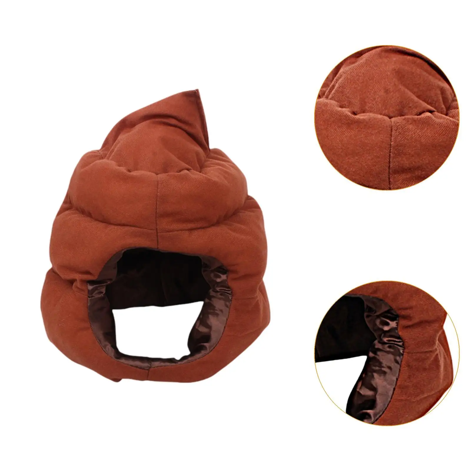 Shit Shaped Hat Funny Decor Cosplay Poop Hat for Carnival Festival Birthday