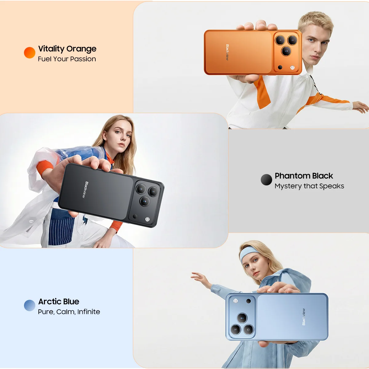 Blackview WAVE 7C Smartphone, 4GB RAM+12GB Virtual RAM 64GB ROM, 6.56" HD+ Display, 5000mAh Big Battery, Android 16, Doke AI 2.0, 1080P Video Recording, Free TPU Protective Case