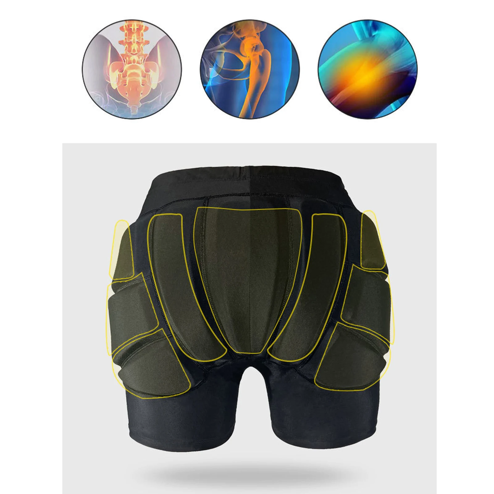 Kids Snowboard Padded Shorts Hip Protection Padded Short Pants for Figure Skating Soccer Goalkeeping Outdoor Sports Snowboarding