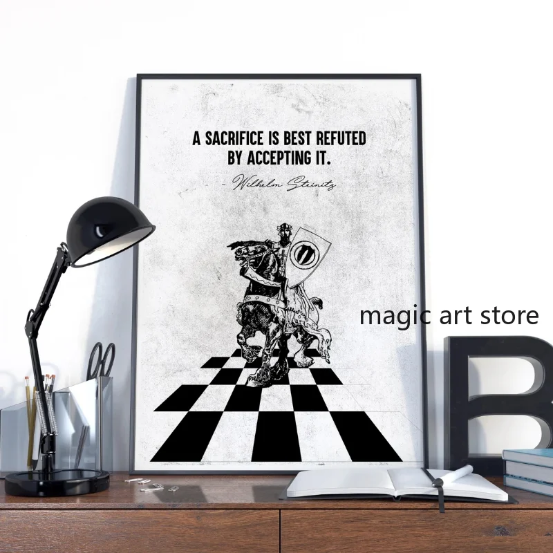 Chess Poster, Chess Lover, Life Is Like A Game Of Chess, You Cannot Undo  The Moves - FridayStuff