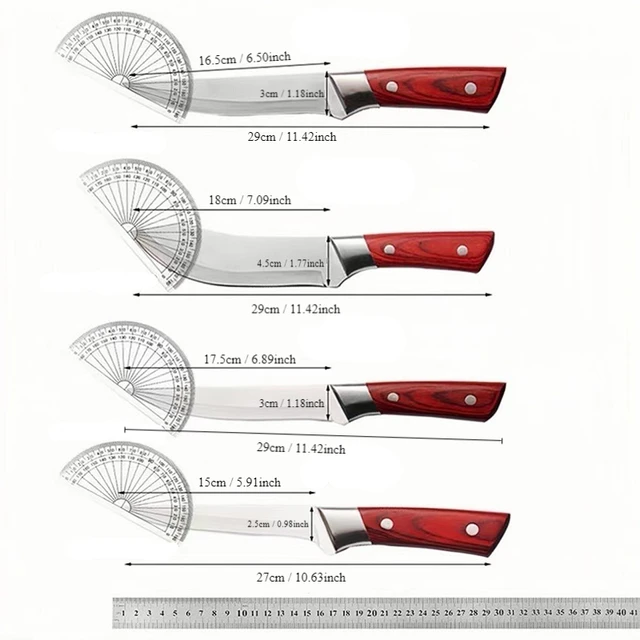 Coltello per disossare Taglio della carne Mannaia da macellaio Coltello da intaglio Affilato in acciaio inossidabile Affettare Chef Utilità Coltello da cucina Utensile da cucina 3