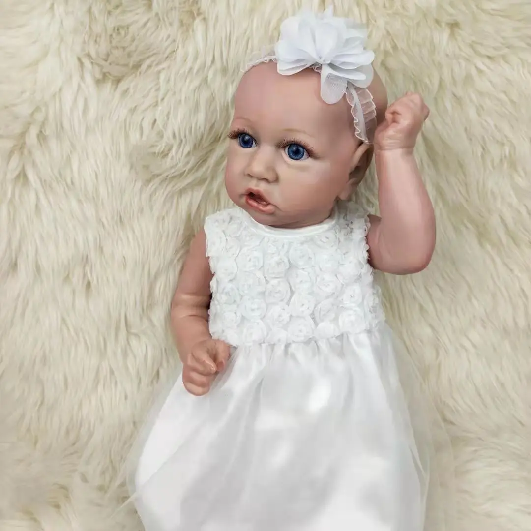 

55CM Full Body Vinyl Bebe Newborn Doll Boy Girl Handmade Lifelike bebê reborn baby doll bebé reborn de vinyl cuerpo entero