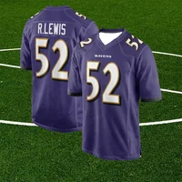 Purple Jersey No. 52/9/4 Classic Summer Short-Sleeved Outdoor Ray Lewis Justin Tucker Zay Flowers Baltimore Ravens Clothing 1