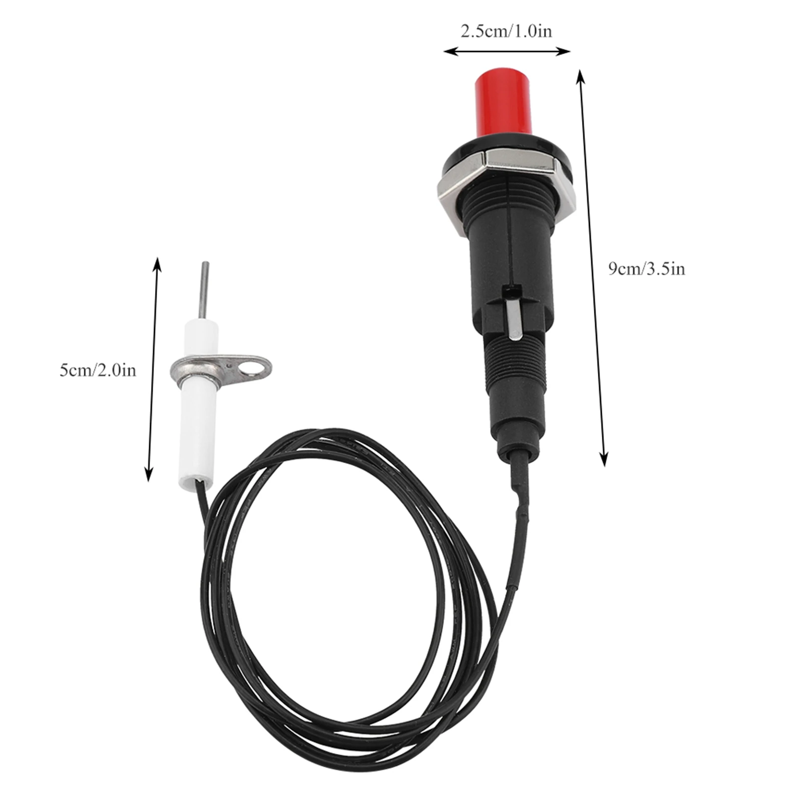1 Out 2 Piezo Spark Ignition Kit BBQ Grill Push Button Igniter for Fireplace Stove Gas
